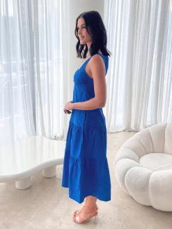 Hot Eline Dress - Blue Curve Dresses|Maternity Dresses