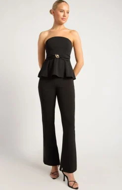 Discount Ellisia Top - Black Sets|Tops