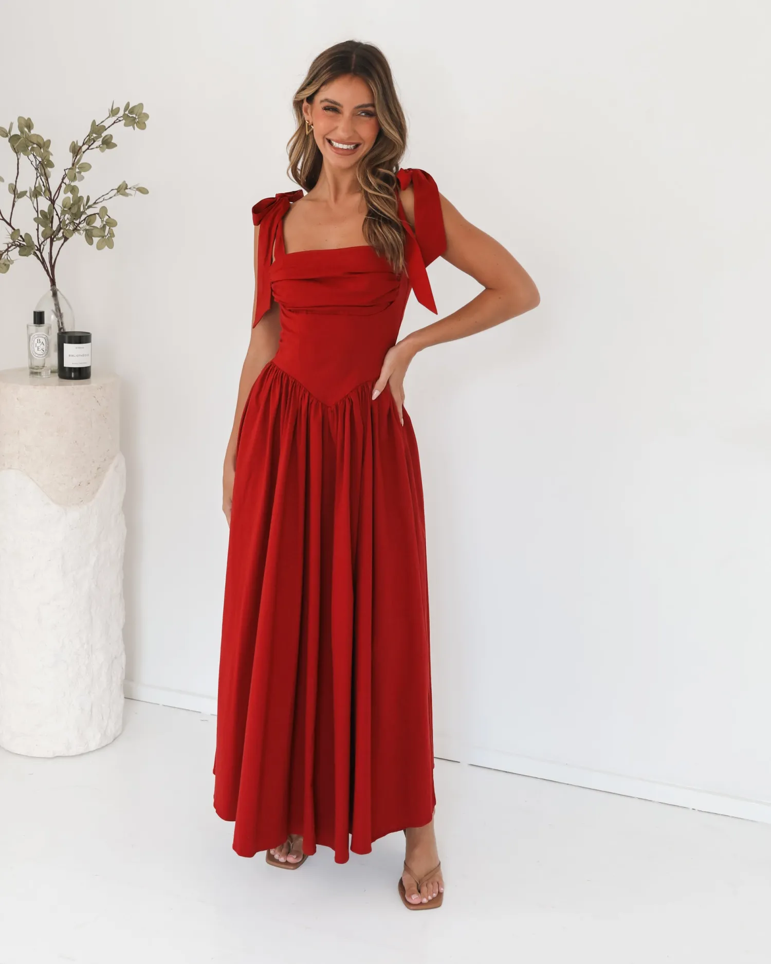 Sale Elvianne Dress - Wine Midi Dresses|Valentine'S Day Dresses
