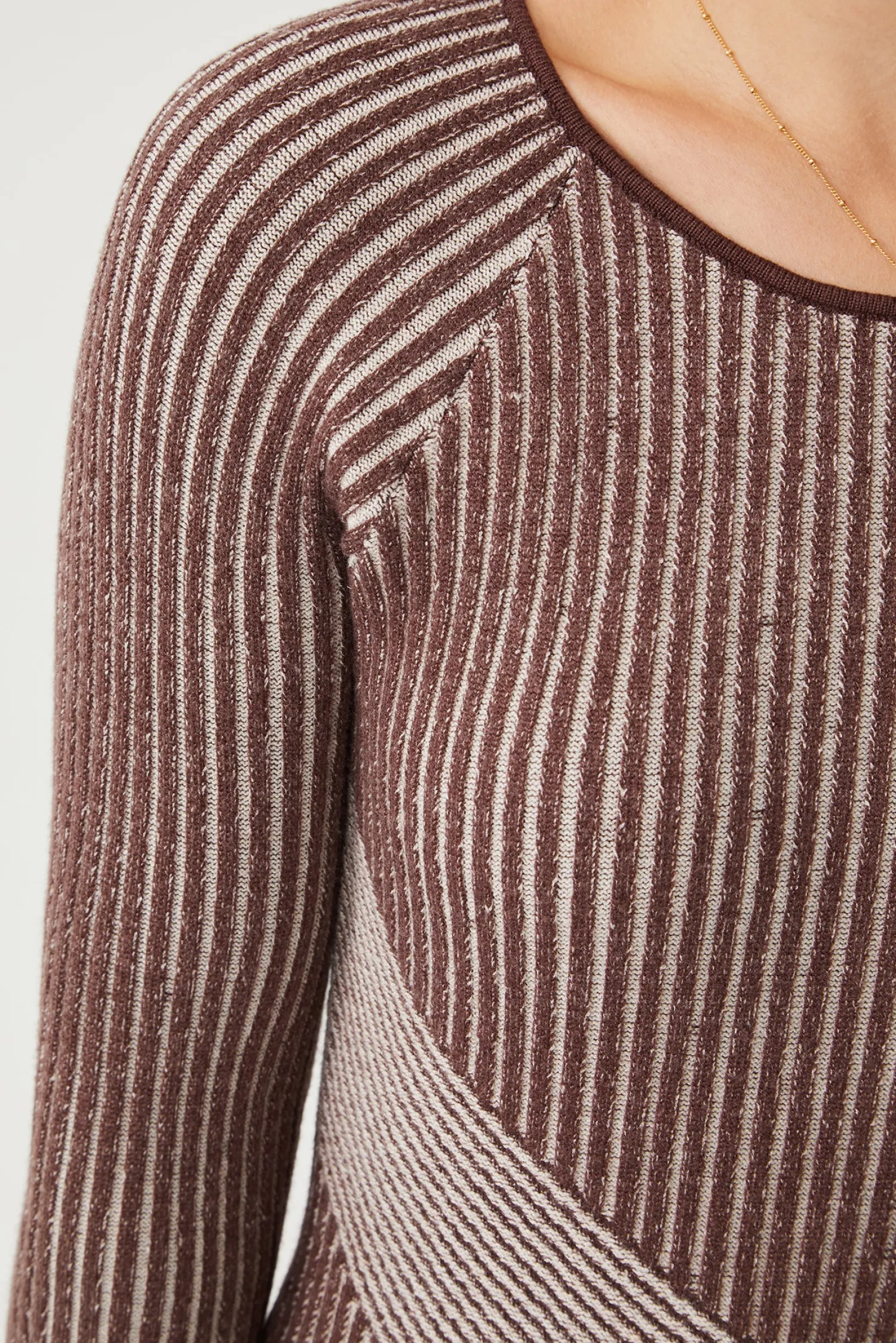 Hot Elwyn Knit Dress - Chocolate Long Sleeve Dresses|Maternity Dresses