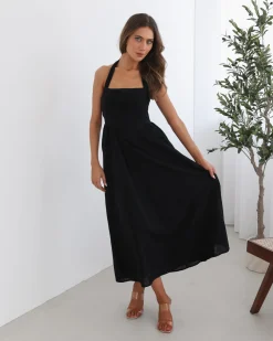 Sale Ensina Dress - Black Maternity Dresses|Maxi Dresses