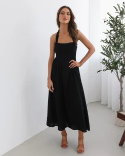 Sale Ensina Dress - Black Maternity Dresses|Maxi Dresses