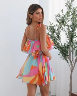 Sale Evielle Dress - Multi Print Maternity Dresses|Mini Dresses