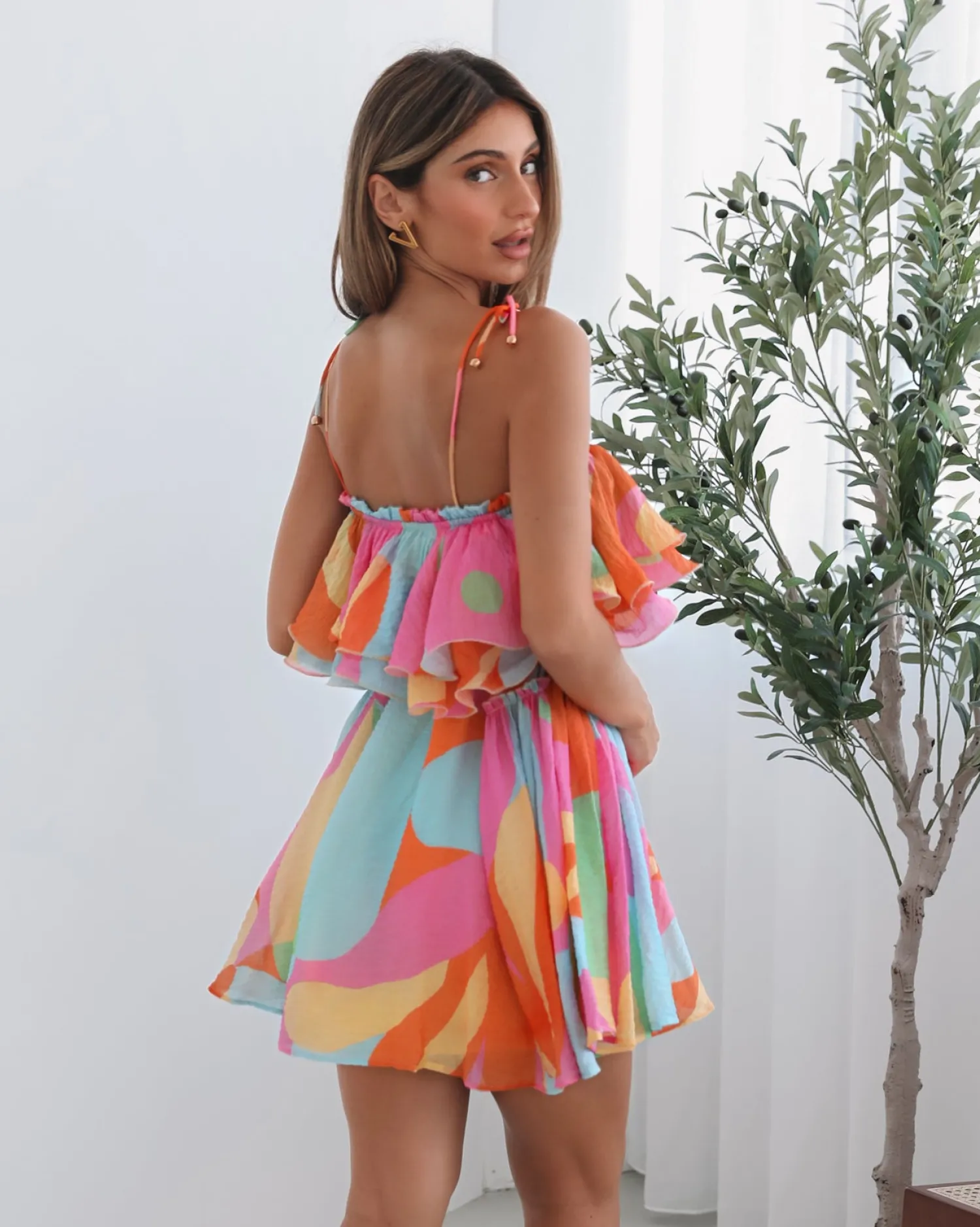 Sale Evielle Dress - Multi Print Maternity Dresses|Mini Dresses