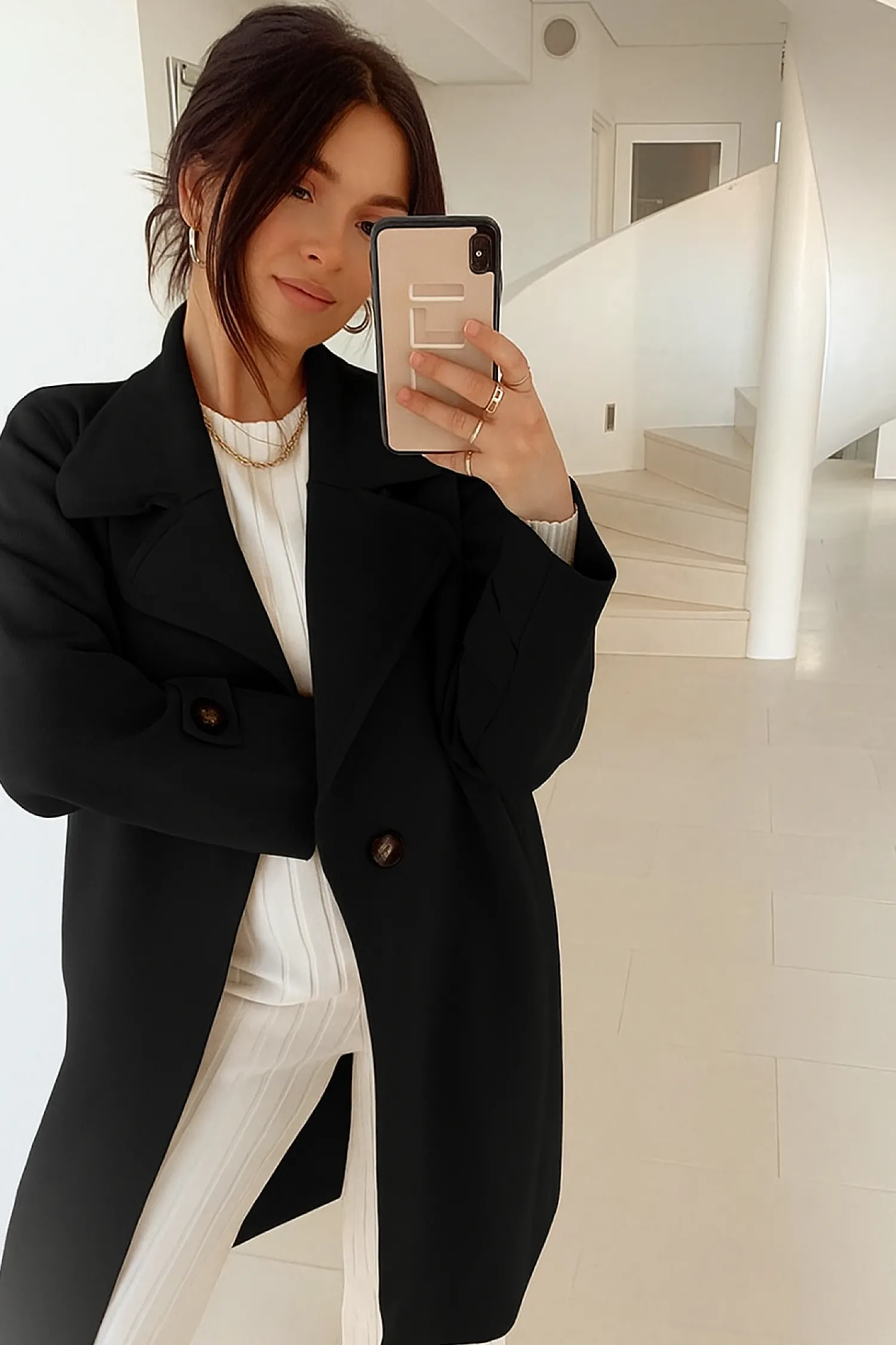 Outlet Fireplace Coat - Black Jacket & Coats|Jackets & Coats