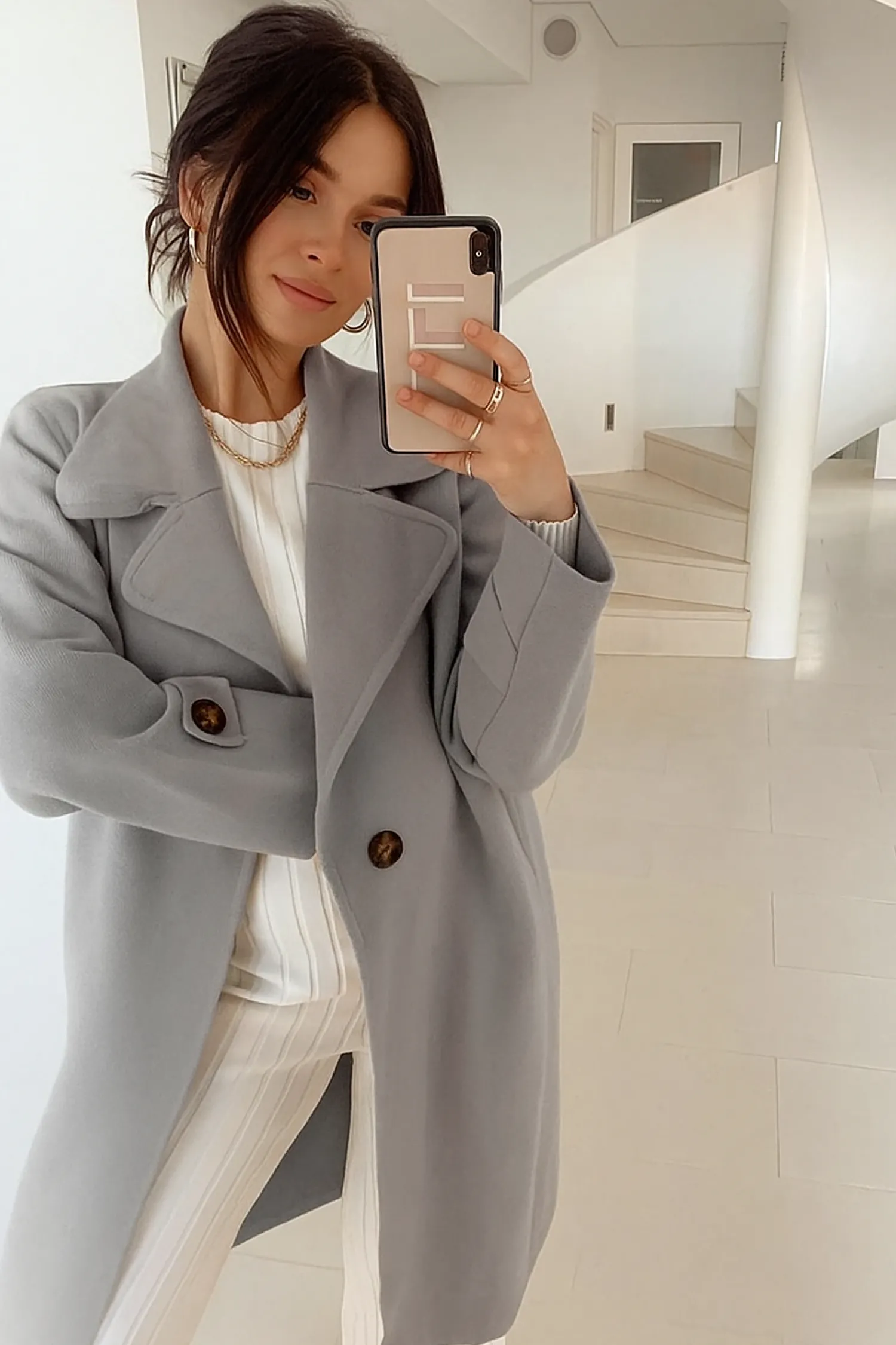 Online Fireplace Coat - Grey Jacket & Coats|Jackets & Coats