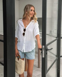 Hot Fraise Top - White Casual Tops|Blouses & Shirts