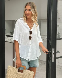 Hot Fraise Top - White Casual Tops|Blouses & Shirts