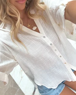Hot Fraise Top - White Casual Tops|Blouses & Shirts