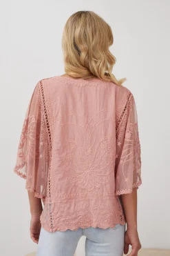 Clearance Gabrielle Top - Pink Maternity Tops|Maternity Tops