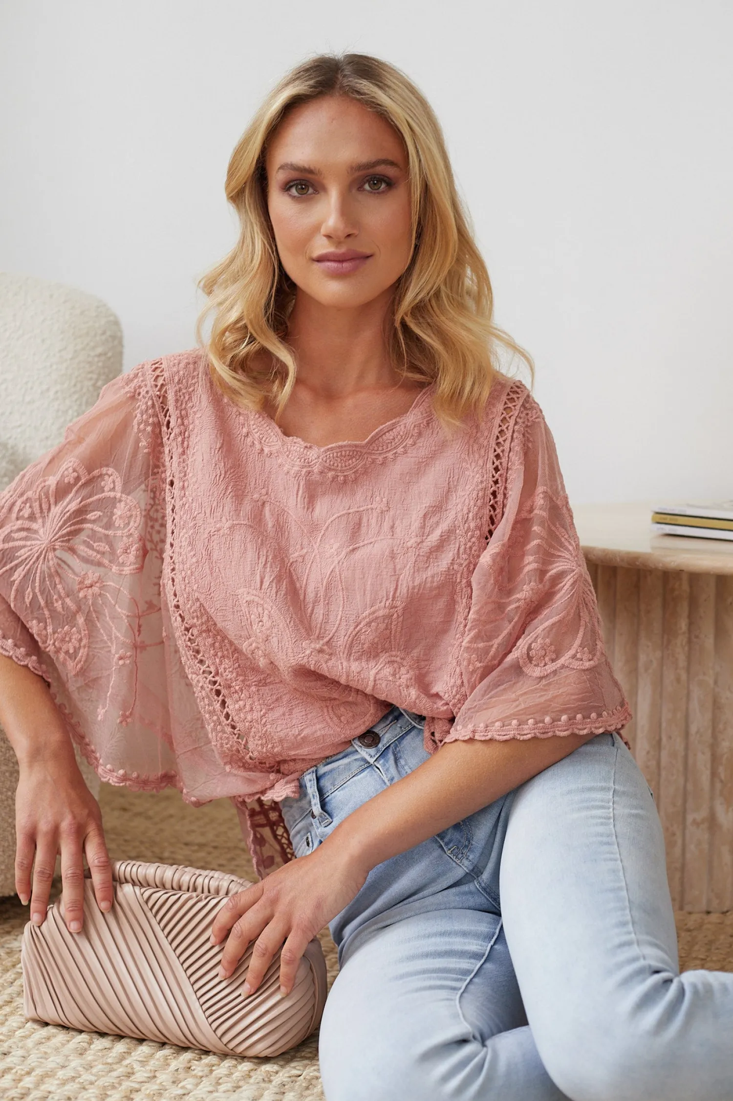 Clearance Gabrielle Top - Pink Maternity Tops|Maternity Tops