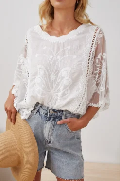 New Gabrielle Top - White Casual Tops|Tops