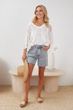 New Gabrielle Top - White Casual Tops|Tops