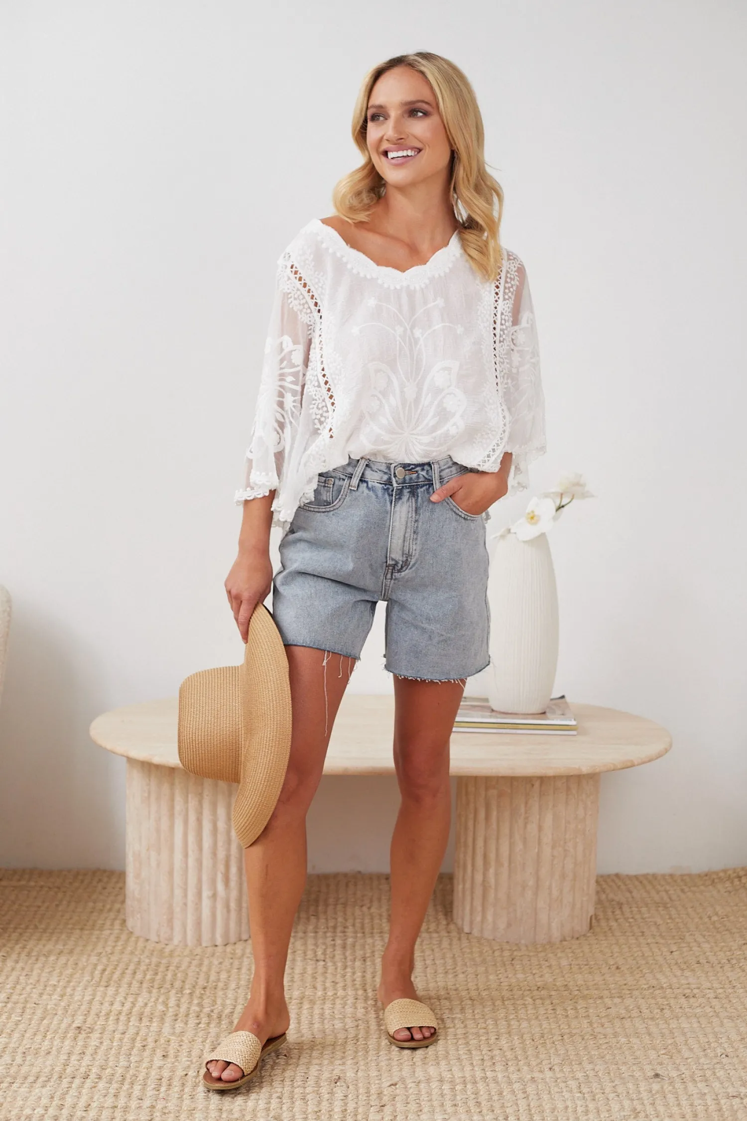 New Gabrielle Top - White Casual Tops|Tops