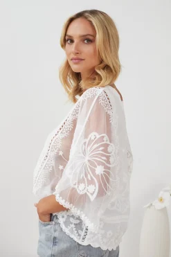 New Gabrielle Top - White Casual Tops|Tops