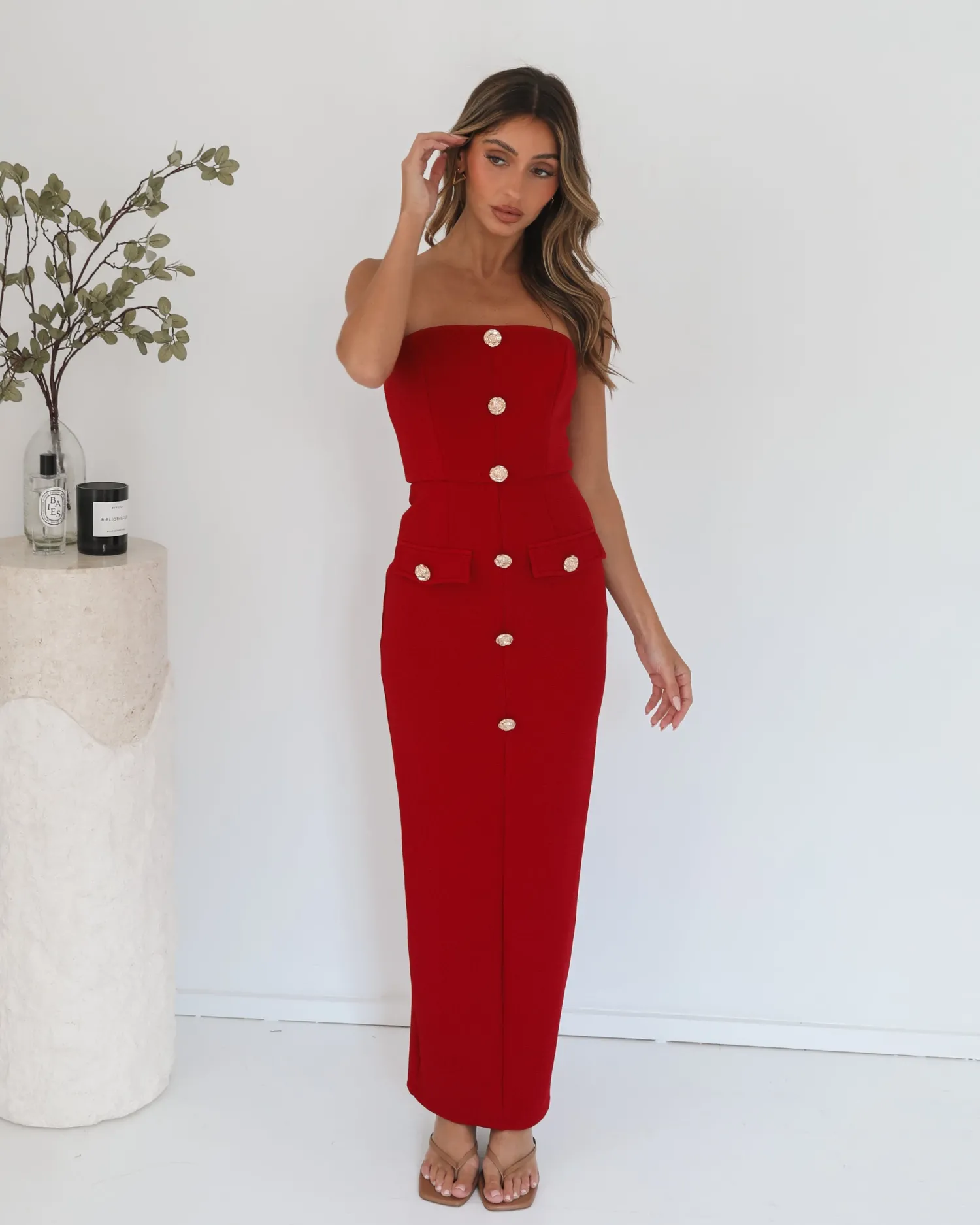 Hot Glyne Dress - Red Maxi Dresses|Date Night Dresses