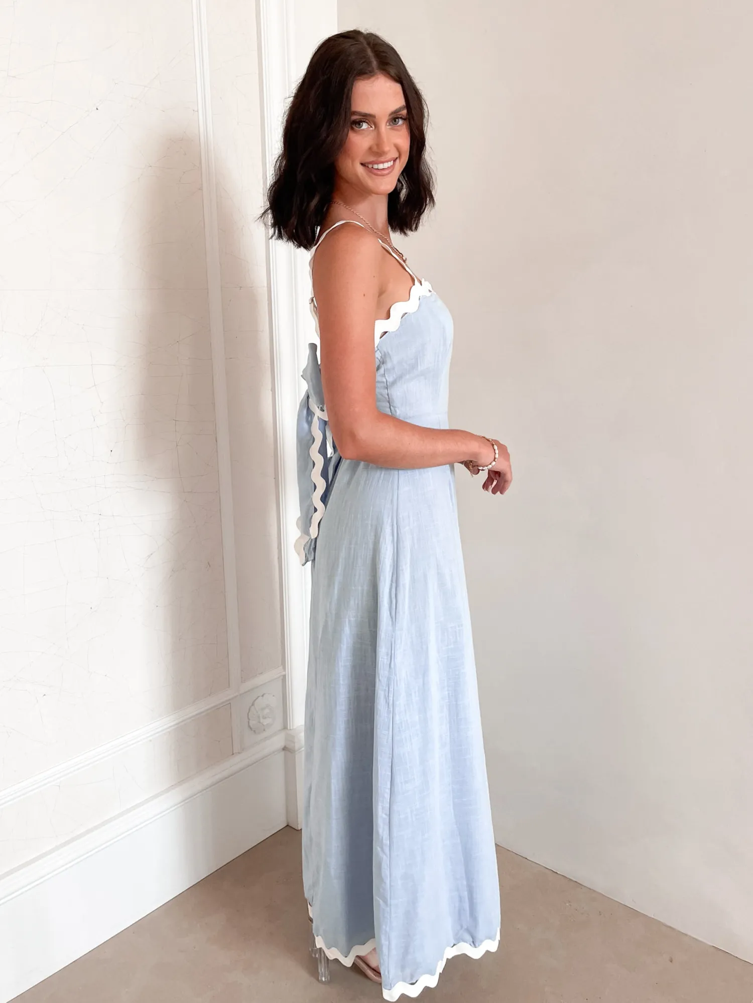 Best Gylfie Dress - Light Blue Maxi Dresses|Holiday Dresses