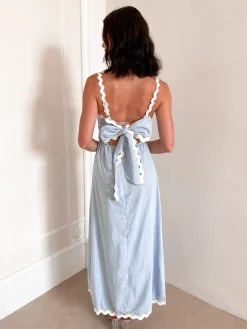 Best Gylfie Dress - Light Blue Maxi Dresses|Holiday Dresses
