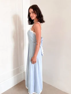 Best Gylfie Dress - Light Blue Maxi Dresses|Holiday Dresses