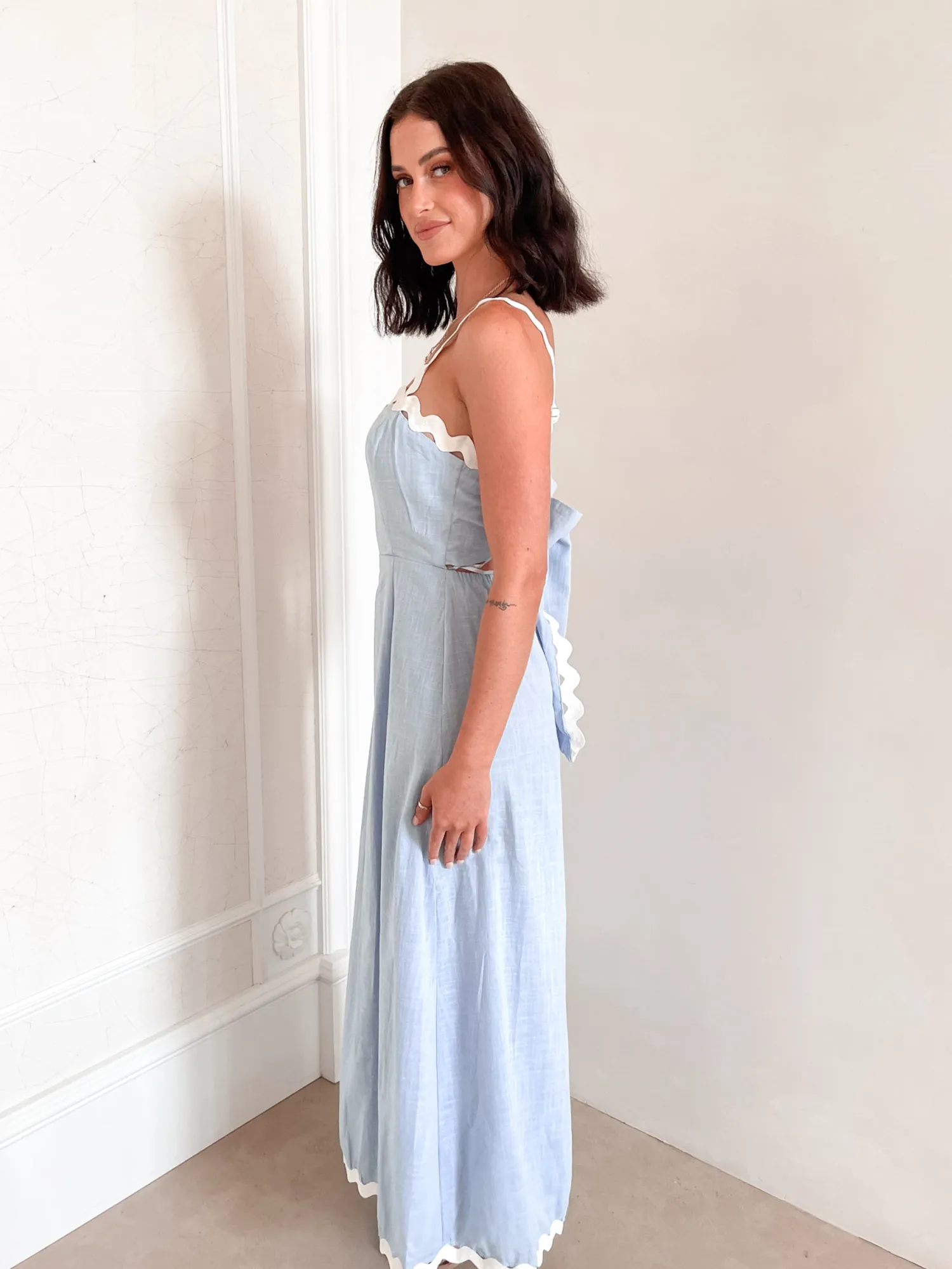 Best Gylfie Dress - Light Blue Maxi Dresses|Holiday Dresses