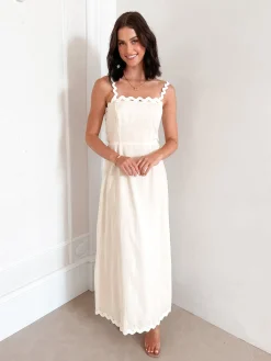 Best Gylfie Dress - Oat Maxi Dresses|Holiday Dresses