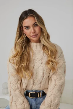 New Hadi Knit - Beige Knitwear Tops|Knitwear Tops