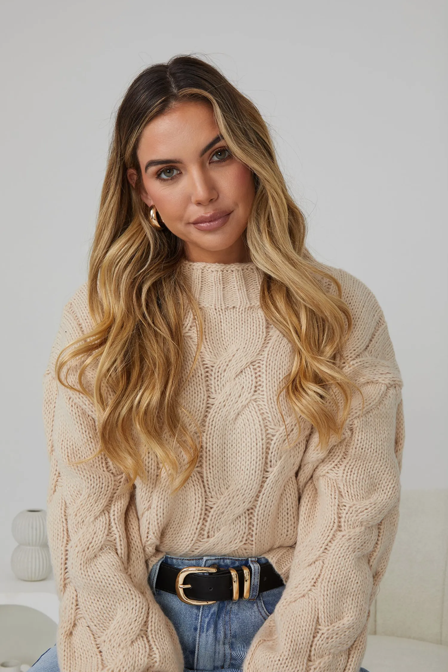 New Hadi Knit - Beige Knitwear Tops|Knitwear Tops
