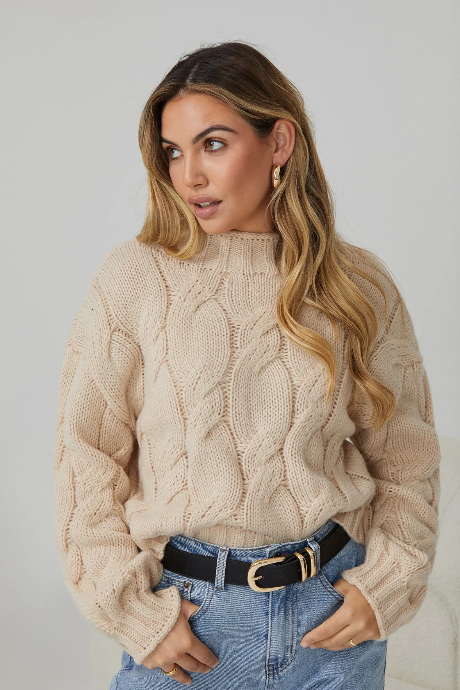 New Hadi Knit - Beige Knitwear Tops|Knitwear Tops