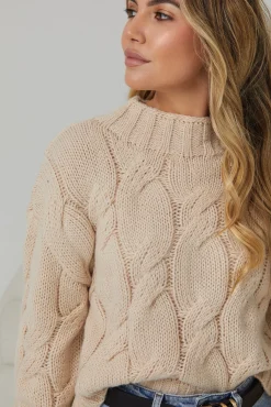 New Hadi Knit - Beige Knitwear Tops|Knitwear Tops