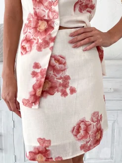 Hot Harleigh Skirt - Cream Floral Skirts|Sets