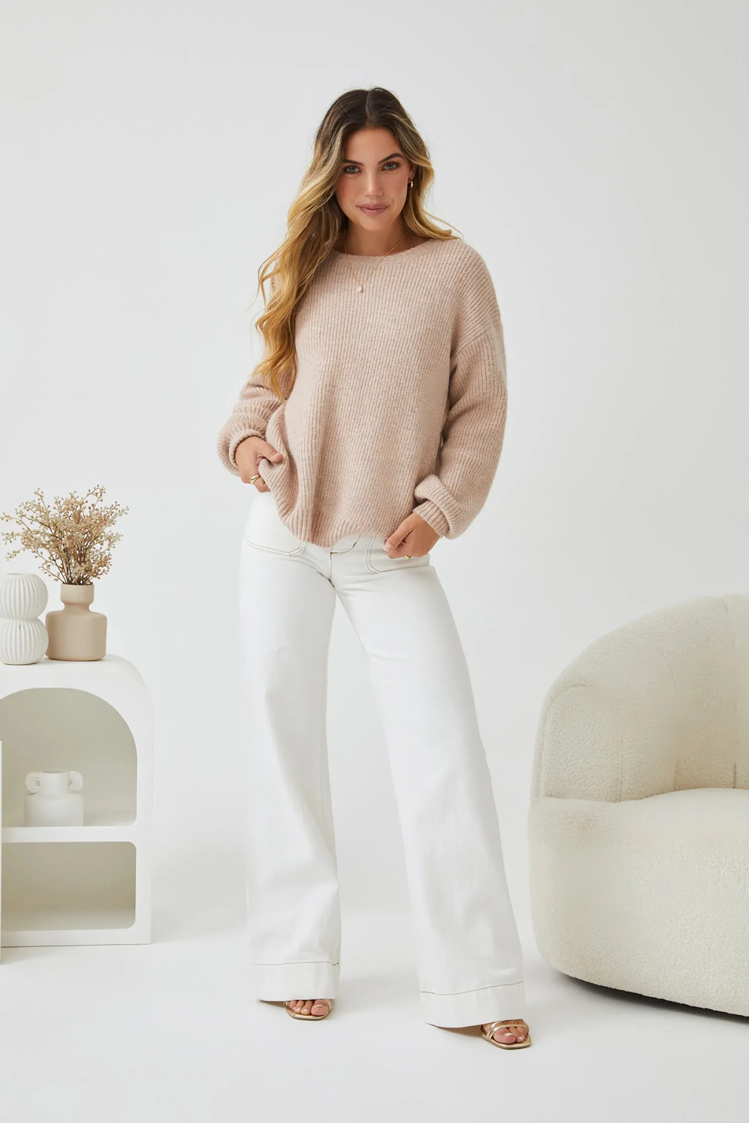Best Harvie Knit - Cappuccino Jumpers|Jumpers