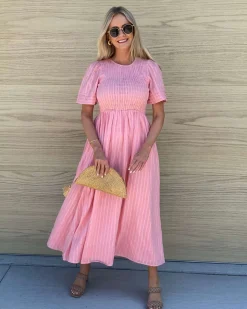 Online Iolana Dress - Pink Basic Dresses|Maternity Dresses
