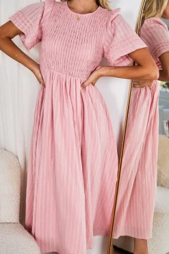 Online Iolana Dress - Pink Basic Dresses|Maternity Dresses