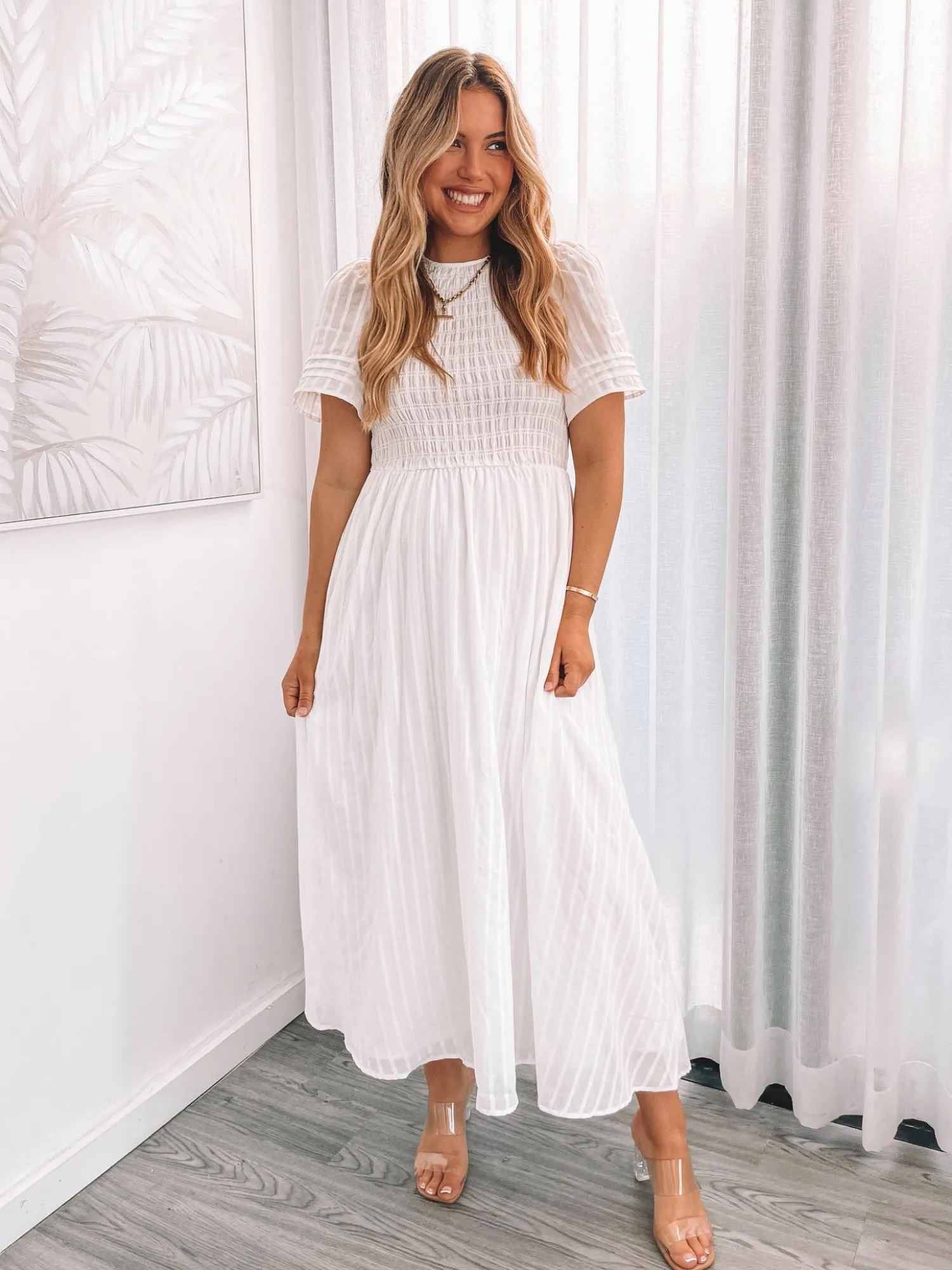 Discount Iolana Dress - White Curve Dresses|Maternity Dresses