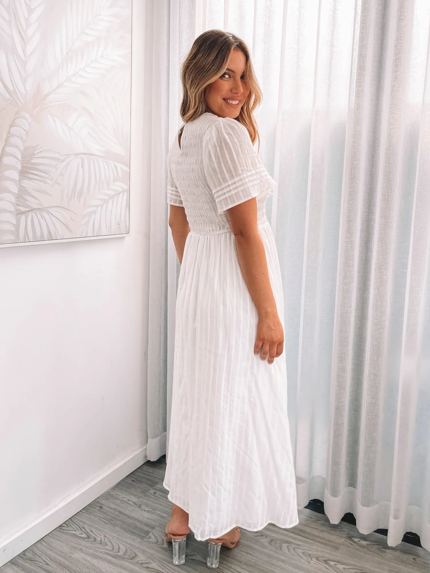 Discount Iolana Dress - White Curve Dresses|Maternity Dresses