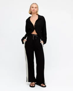 Clearance Iverie Pants - Black Multi Pants|Bottoms
