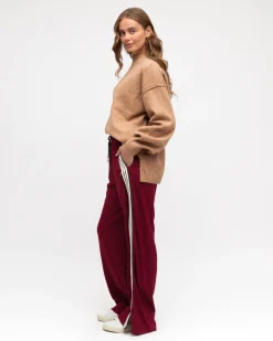 Clearance Iverie Pants - Maroon Multi Pants|Bottoms