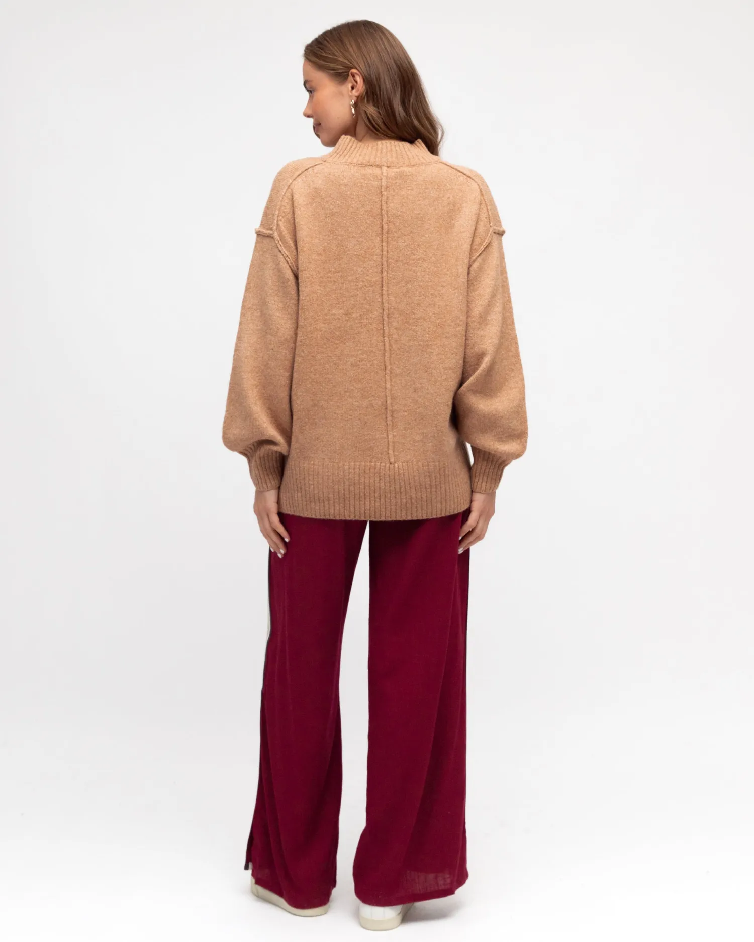 Clearance Iverie Pants - Maroon Multi Pants|Bottoms