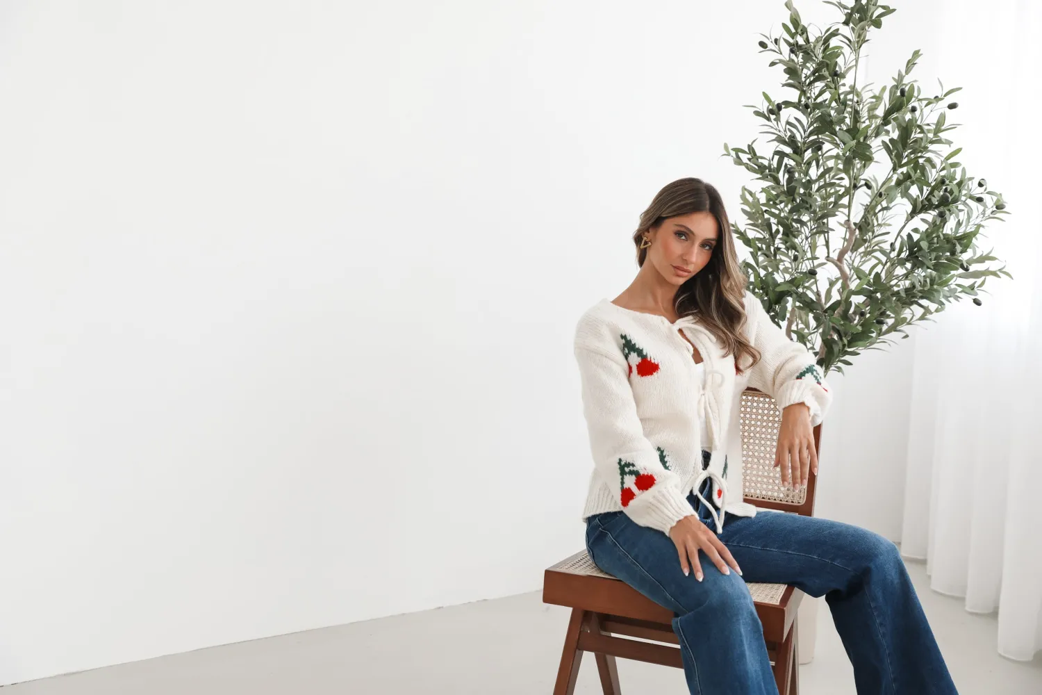 New Jaya Cardigan - Cream Print Cardigans|Knitwear & Jumpers