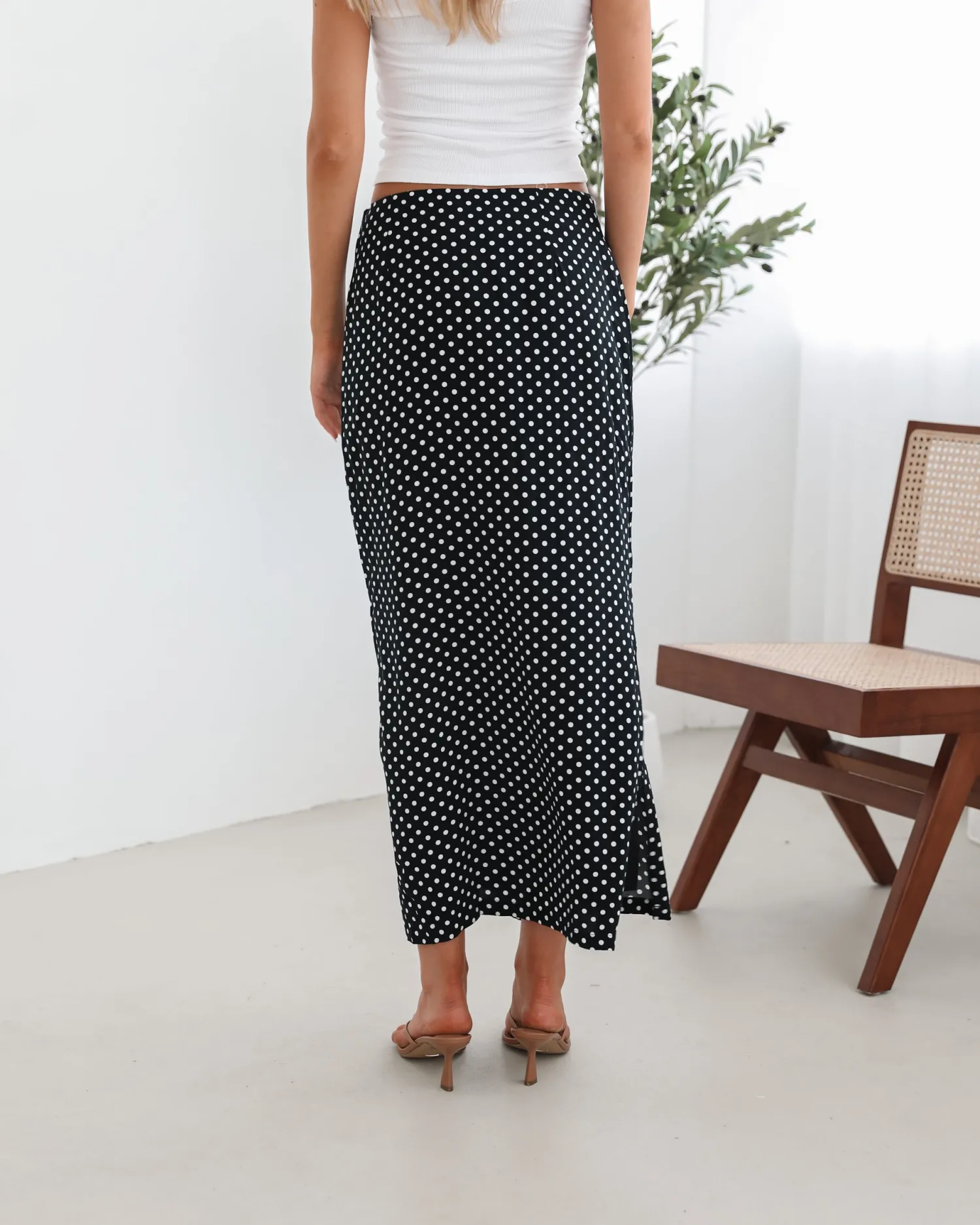 Discount Jeannette Skirt - Black Spot Skirts|Bottoms