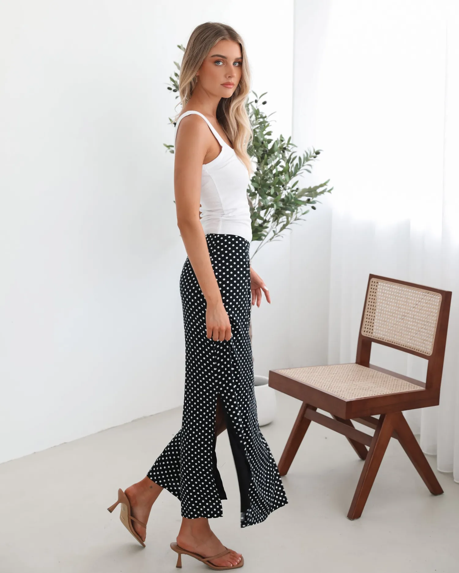 Discount Jeannette Skirt - Black Spot Skirts|Bottoms