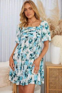 Sale Jody Dress - Blue Floral Floral Dresses|Curve Dresses