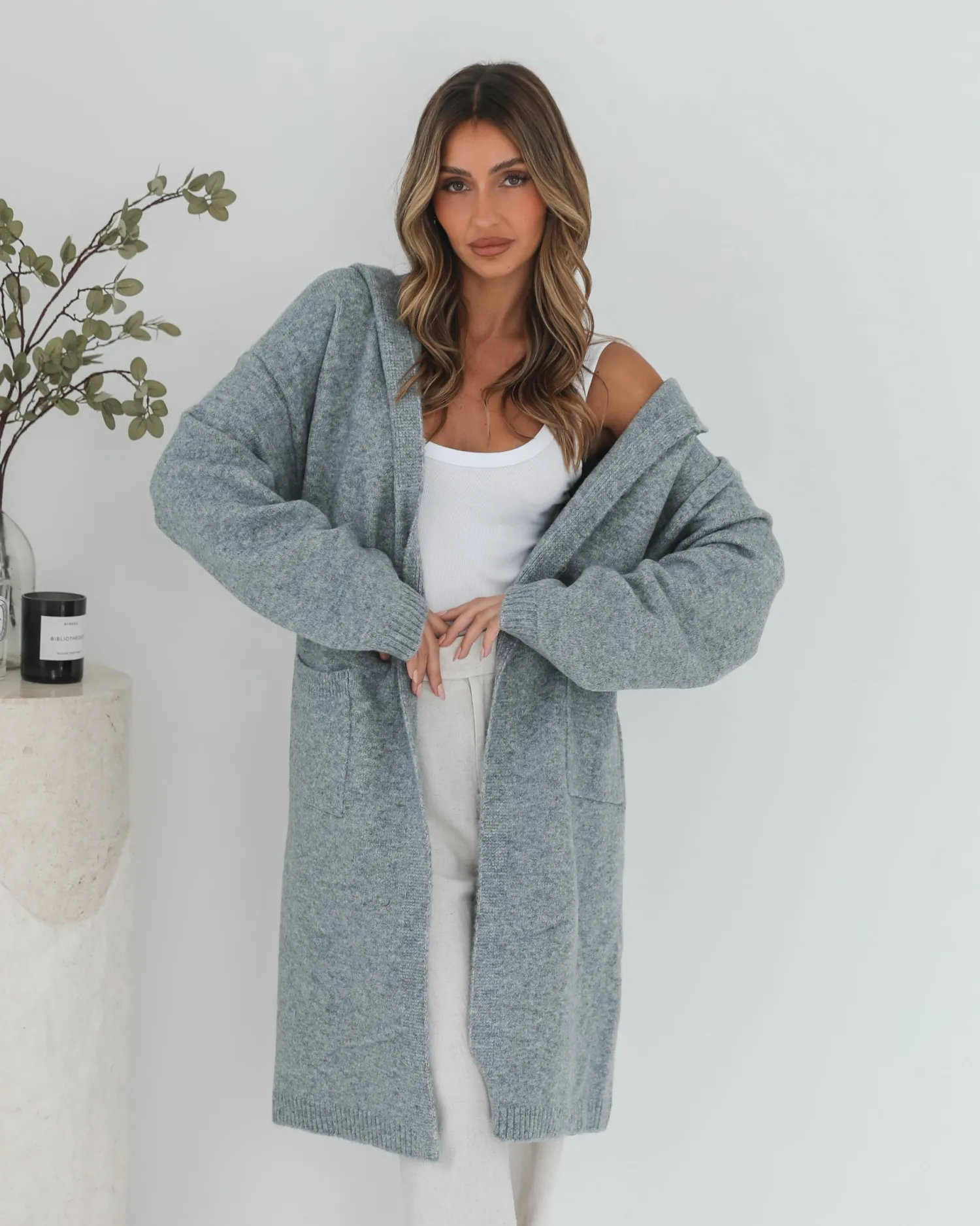 Sale Johanne Coatigan - Grey Knitwear & Jumpers|Knitwear