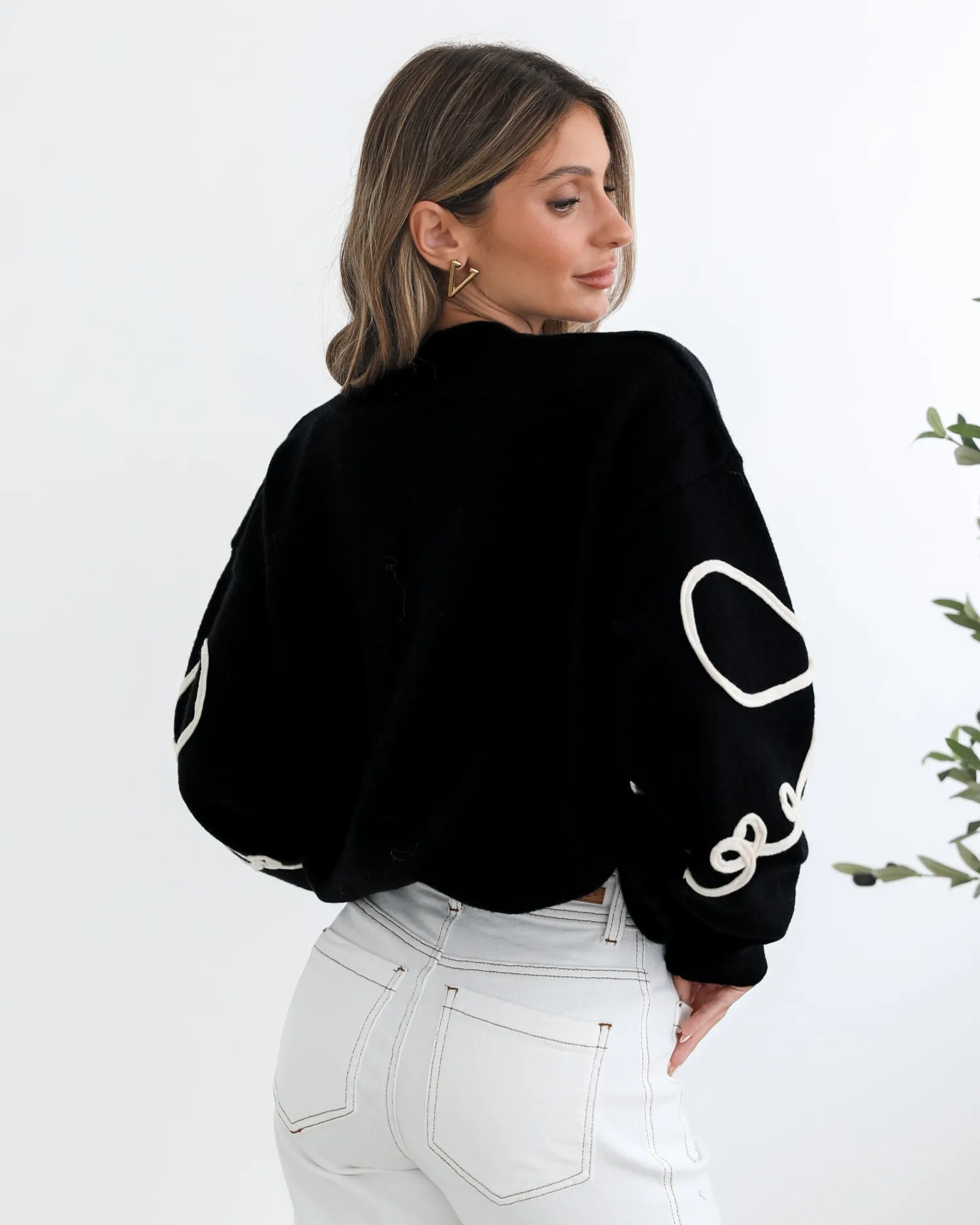 New Junaelle Knit - Black Multi Jumpers|Jumpers