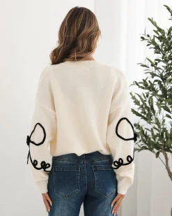 Discount Junaelle Knit - Cream Multi Jumpers|Jumpers