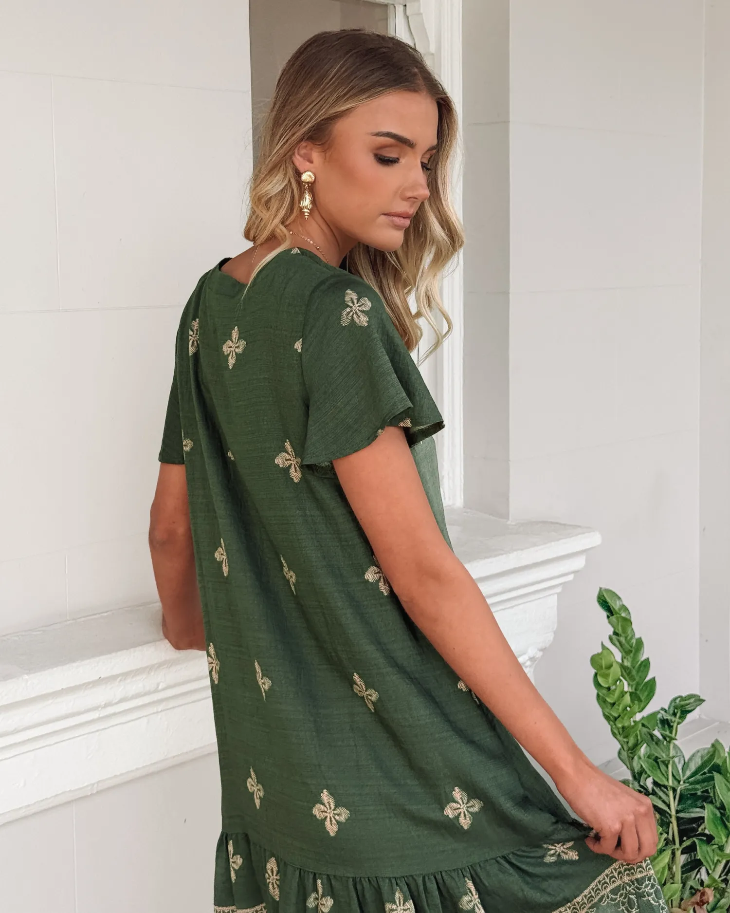 Best Kalea Dress - Khaki Print Curve Dresses|Maternity Dresses