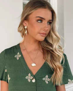 Best Kalea Dress - Khaki Print Curve Dresses|Maternity Dresses