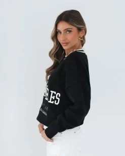 Kanoe Knit - Black Print Jumpers|Jumpers