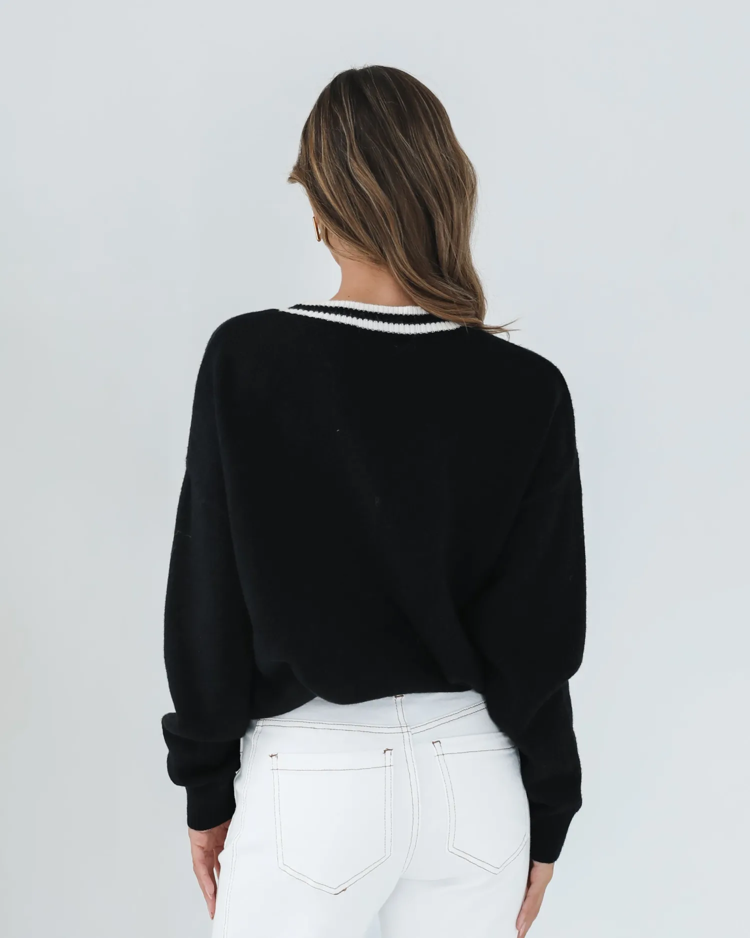 Kanoe Knit - Black Print Jumpers|Jumpers