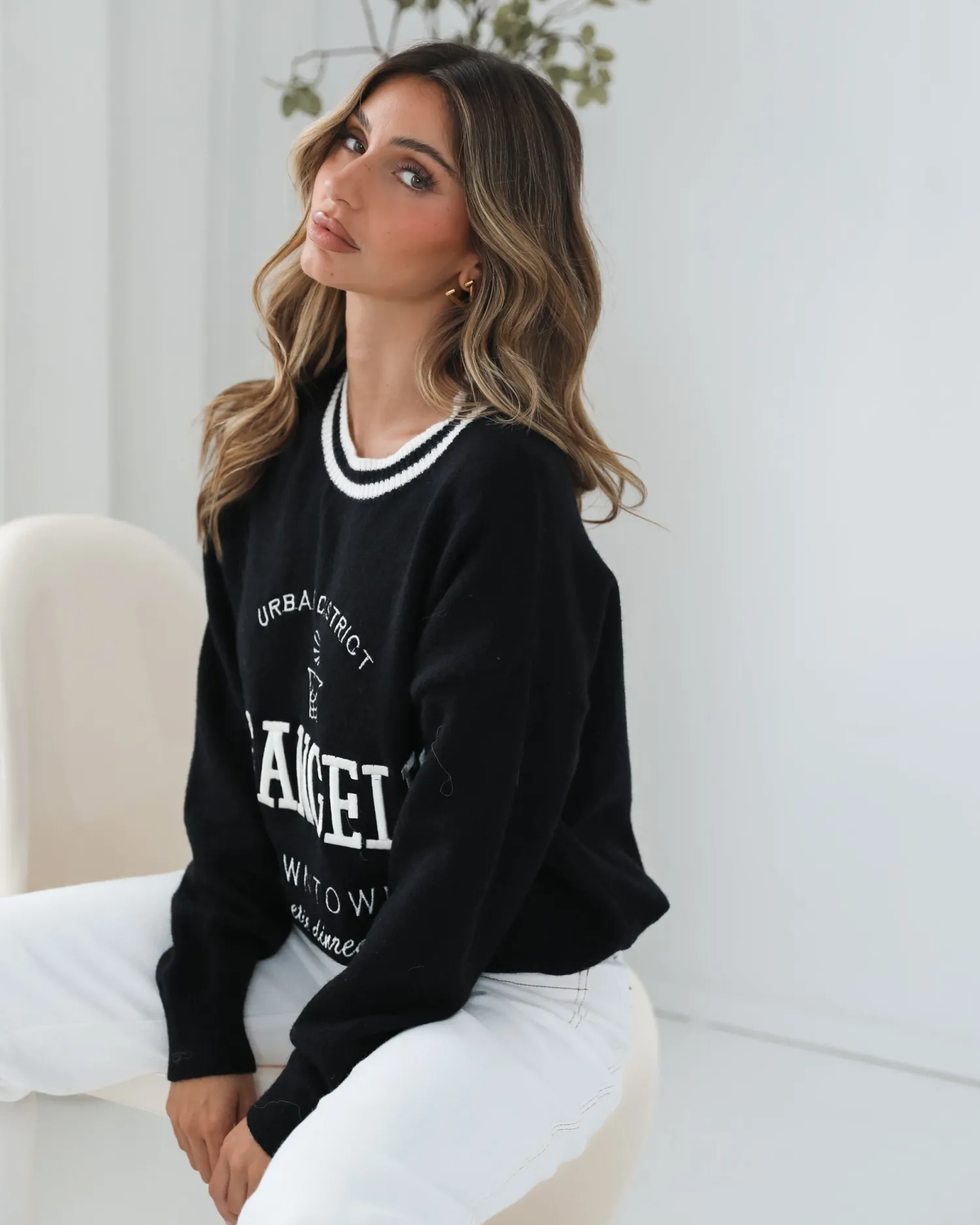 Kanoe Knit - Black Print Jumpers|Jumpers